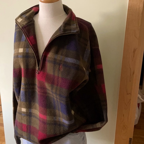 Vintage Nautica Fleece Pullover, Size L - Picture 8 of 11